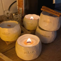 Bougie aromathérapeutique AIKUN personnalisée en cire de soja naturelle pour la relaxation en chambre et l'usage quotidien
