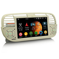Reproductor de DVD para coche Erisin ES6750FWN Android 14 DPS WiFi para Fiat 500 500C 500S CarPlay Auto GPS 4G IPS estéreo para coche GPS NAVI
