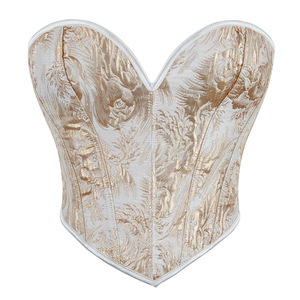 Culotte de contrôle de mise en forme du corps imprimé or sans bretelles pour femmes Sexy bustier tubulaire avec corps respirant et ferme - Product Image 6