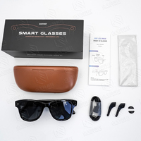 Lunettes Intelligentes SNT GS5 MAX à Double Lentille IA 2026 avec Étui de Recharge, Caméra 8MP, Enregistrement Vidéo, Casque Connecté Intelligent pour Femmes et Hommes