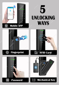 Ttlock BLE App Israel Lỗ mộng kỹ thuật số thông minh khóa vân tay mật khẩu điện tử thông minh cửa khóa RFID NFC thẻ Keyless an toàn khóa - Product Image 4