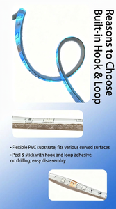 Dimmable RGB LED Strip Light Indoor <b>Kit</b> Self-Adhesive Silicone <b>Gel</b> Coated Dynamic Color High Brightness - Product Image 6