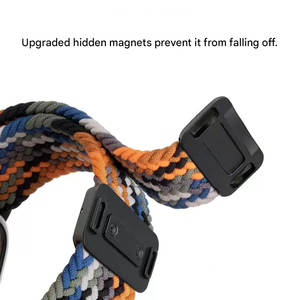 Correa de Reloj de Nailon Trenzado de 18mm 20mm 22mm con Cierre Magnético, Correa Deportiva para Reloj Inteligente Samsung Huawei - Product Image 4