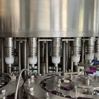 Machine de remplissage de liquides entièrement automatique 3-en-1, équipement d'embouteillage automatique pour la production d'eau potable