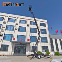 Nouveau produit phare : Plateforme élévatrice télescopique FASTERLIFT Spider Man remorquable, 250 kg, diesel/électrique, 24 m, mobile et portable