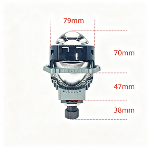 IDISON T16FW <span class=keywords><strong>Proyector</strong></span> Bi-<span class=keywords><strong>LED</strong></span> de 3 Pulgadas <span class=keywords><strong>OSRAM</strong></span> 12+1 Chips 70W 78W 6000K LHD RHD Plano para Lentes de Retrofit de Faros de Coche H4 H7 9005 - Product Image 1