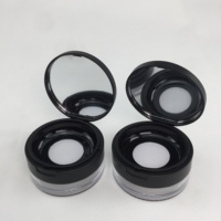 Boîte à poudre compacte 15g avec couvercle rabattable, flacon transparent rond 70mm, vente chaude, boîte vide 20-25g pour poudre compacte