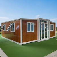 Maison préfabriquée modulaire temporaire de 20 pieds ou 40 pieds, en acier durable, portable et extensible, type conteneur, pour appartement, hôtel, hôpital