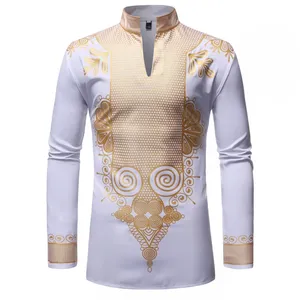 Wholesale High Quality Habit Homme Africain Dashiki Top African Shirt Men