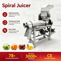 Extracteur de jus industriel automatique à vis simple, presse-agrumes à vis pour légumes, machine à pressage à froid en acier inoxydable