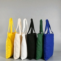 Sac fourre-tout en toile personnalisé en gros avec motif géométrique tendance, logo imprimé sur mesure et options vierges