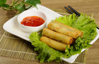 Venta al por mayor de relleno tradicional crujiente frito congelado para el hogar, pequeño, vegetal, vegano, de camarones y pollo, para restaurantes