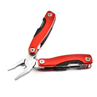 Outils multifonctions DIY, couteau de poche en aluminium, pinces, mini-outil multifonction, porte-clés, cadeau, pliable, OEM, 7 cm