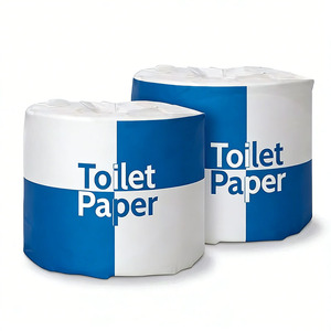 Papel Higiénico Absorbente de Pulpa de Madera Virgen Ecológico, Suave y Resistente, con Envoltura Personalizada y Logotipo Personalizado - Product Image 1