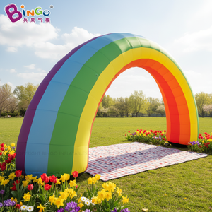 Arche gonflable publicitaire portable pour <span class=keywords><strong>location</strong></span> d'équipements, tunnel gonflable personnalisé pour mariages et fêtes, arche gonflable arc-en-ciel pour événements extérieurs - Product Image 1