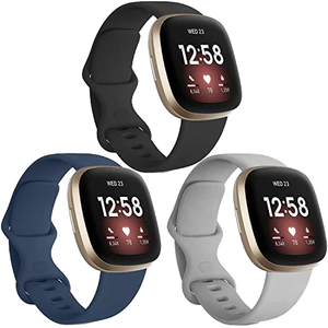 Correa de reloj para <span class=keywords><strong>Fitbit</strong></span> <span class=keywords><strong>Versa</strong></span> 4 <span class=keywords><strong>3</strong></span>/Sense, muñequera de silicona suave, pulsera deportiva, Correa para <span class=keywords><strong>Fitbit</strong></span> Versa3/Sense STRAP - Product Image 3