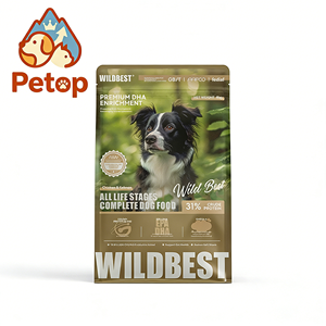 Nourriture complète pour chiens Petop, toutes les étapes de vie, avec 31% de protéines de poulet et de saumon, enrichie en DHA, digestion facile, pour la santé de la peau et du pelage - Product Image 1