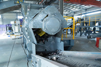 Déchiqueteur spiralé à couple élevé 3-12 t/h pour déchets textiles, film plastique, vieux tissu, tapis et rebuts de tissu