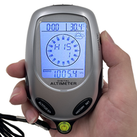 Altimètre numérique 6 en 1 Altimètre à main Boussole Baromètre Thermomètre Prévisions météo Horloge