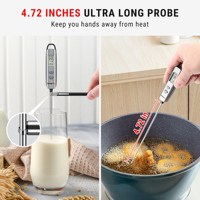 Vente chaude lecture instantanée thermomètre numérique outils de cuisine pour la cuisson BBQ viande nourriture lait température fonction thermomètre
