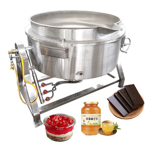 Đại Dương Điện Marmita De Coccion Mermelada 500 L Hơi Nước Khí LPG Nghiêng Bọc Ấm Đun Nước Nồi Với Khuấy - Product Image 2