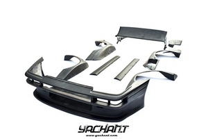 Fibre de verre 1983-1987 AE86 Trueno hayon PD Style Aero Kit de carrosserie large pare-chocs avant garde-boue jupes latérales <span class=keywords><strong>GT</strong></span> Wing - Product Image 5