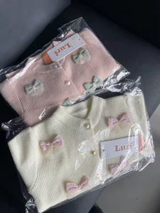 Ropa de Otoño al Por Mayor Abrigo Cálido para Niños Suéter de Bebé Cárdigan de Punto con Flores Florales 3D para <span class=keywords><strong>Niñas</strong></span> Pequeñas - Product Image 5