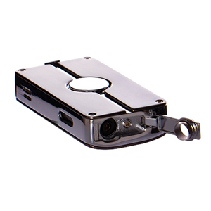 Briquet torche à jet de cigare électronique à trois flammes, coupe-vent, rechargeable avec poinçon, pour le camping, dans une boîte cadeau emballée - Product Image 4