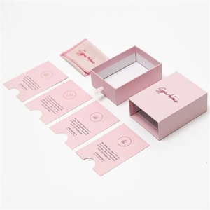 กล่องบรรจุภัณฑ์น้ำหอมแบบลิ้นชักสีชมพูคุณภาพสูงสั่งทำพิเศษ พร้อมบรรจุภัณฑ์ของขวัญเครื่องประดับ - Product Image 4