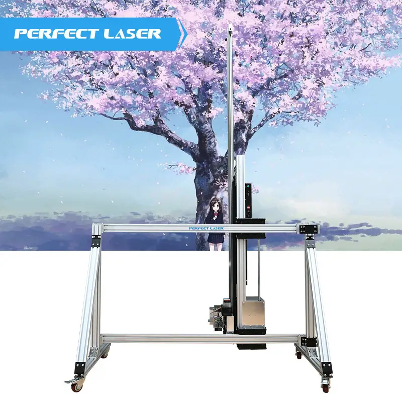 Laser perfeito - Equipamento de impressão automática de impressora de parede 3D inteligente para decoração de arte em parede de ampla aplicação