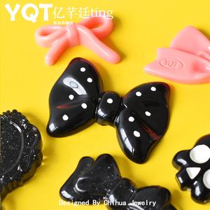 Cabochon en résine noir style miroir et peigne, à prix abordable, pour maison de poupée, bricolage, scrapbooking et décoration de coque de téléphone - Product Image 3