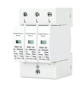 Dc 40kA 1000V T2 SPD Surge Protector Din Rail núi cho năng lượng mặt trời PV hệ thống và chống sét - Product Image 3