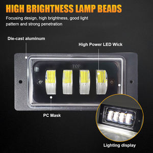 Luces de conducción LED de 7 pulgadas y 40W para faros delanteros de parachoques todoterreno <span class=keywords><strong>Lada</strong></span> Wrangler con luces antiniebla y luces de trabajo utilizadas para correr - Product Image 1