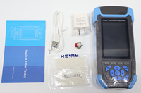 Mini OTDR 8-en-1 1310/1550nm 22/20dB 60km OPM VFL LS RJ45 avec séquence de câbles, écran tactile 3,5 pouces et carte d'événements HZY-3302SH