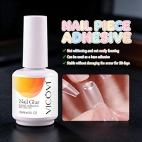 Adhésif Gel UV Transparent Longue Durée Non Toxique pour Faux Ongles et Strass – Idéal Salon Professionnel et DIY Nail Art Créatif