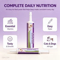 Pâte multivitaminée pour animaux de compagnie OEM ODM pour chiens et chats, complément vitaminique et minéral, 120g, formule personnalisée à étiquette privée