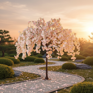 Árbol de Cerezo Artificial Llorón FT-1504-1, Árbol de Sakura Artificial Realista para Decoración de Interiores y Exteriores del Hogar y Jardín - Product Image 4