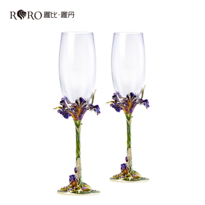 RORO Set di 2 Flûte da <span class=keywords><strong>Champagne</strong></span> in Cristallo all'Ingrosso <span class=keywords><strong>per</strong></span> Cene Eleganti, Matrimoni, Festival e Riunioni - Product Image 3