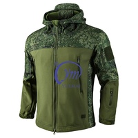 Veste tactique d'entraînement en polaire coupe-vent imperméable camouflage pour homme