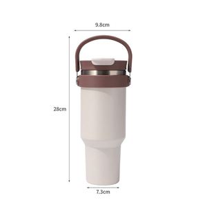 Customized 40oz Stainless Steel Vacuum <b>Double</b> <b>Wall</b> Insulated Powder Coated Tumbler With Flip Straw Lids - Product Image 4