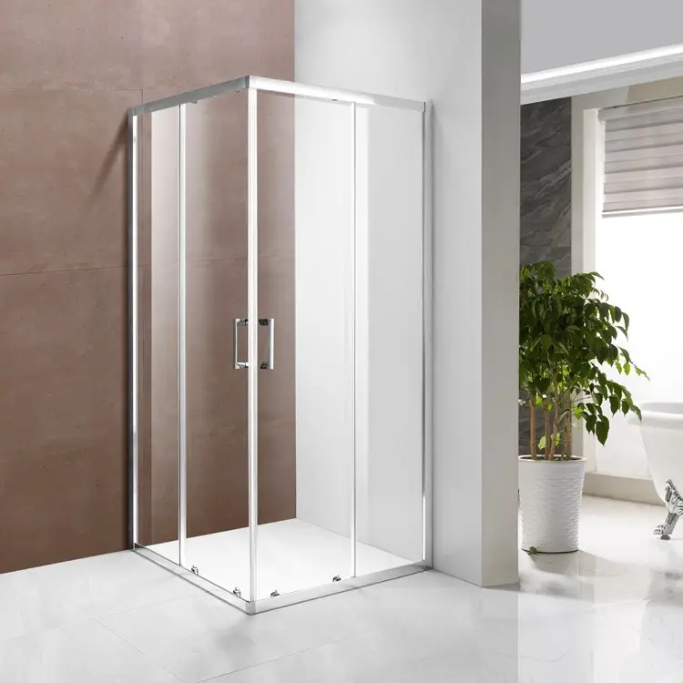 Bathroom Sliding Glass 2 Sided Shower Enclosure Shower Door