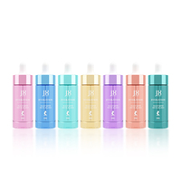30ml Baby Pink gefrostete ätherische Öl flaschen 1 Unze Pink Glass Tropf flasche