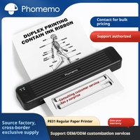 Pour P831 papier ordinaire A4 imprimante à transfert thermique pour petit bureau Portable sans encre LOGO gros Stock type-c