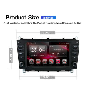 Lecteur multimédia Android 12 Car GPS Navigation Auto Screen CarPlay Pour Mercedes Benz <span class=keywords><strong>CLK</strong></span> Class <span class=keywords><strong>W209</strong></span> Radio Magnétophone WIFI - Product Image 6