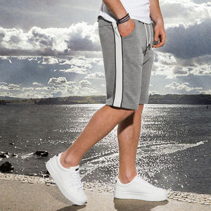 Pantalones Cortos Deportivos para Hombre, Ligeros, Casuales, para Gimnasio y Running, con Bolsillos, Diseño Sólido, Cintura Elástica, Transpirables, con Frente de Lona - Product Image 3