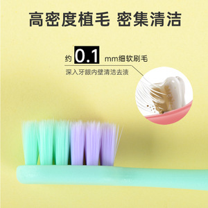Lot de 5 brosses à dents Kasa pour adultes, poils souples, usage domestique, brosse à dents manuelle, protection des gencives - Product Image 5