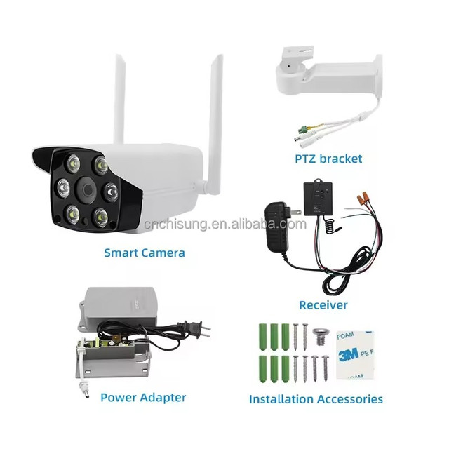 Factory Direct Smart Wifi Camera Security System with Receiver Power Adapter for Home Use