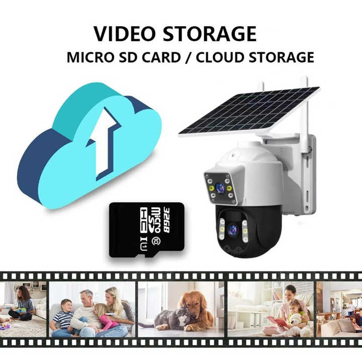 V360PRO Solar Camera Outdoor Sim Card Solar CCTV PTZ Camera 1080P Wireless Solar Security WiFi Battery Power Network Camera
