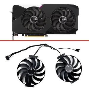 Nuevo ventilador de refrigeración de 95MM, 2017, 7 pines, RTX3070TI, 3060TI, GPU para <span class=keywords><strong>ASUS</strong></span> <span class=keywords><strong>Dual</strong></span> GeForce RTX 3060 <span class=keywords><strong>3070</strong></span> V2, edición OC, ventilador de tarjeta de vídeo - Product Image 1