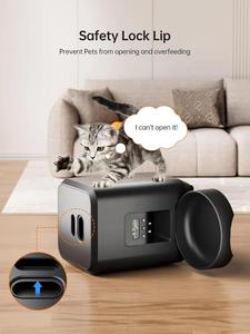 <span class=keywords><strong>Distributeur</strong></span> automatique intelligent 2L pour chiens, à alimentation solide, programmable, avec contrôle quantitatif via application, bol portable pour animaux de compagnie - Product Image 4